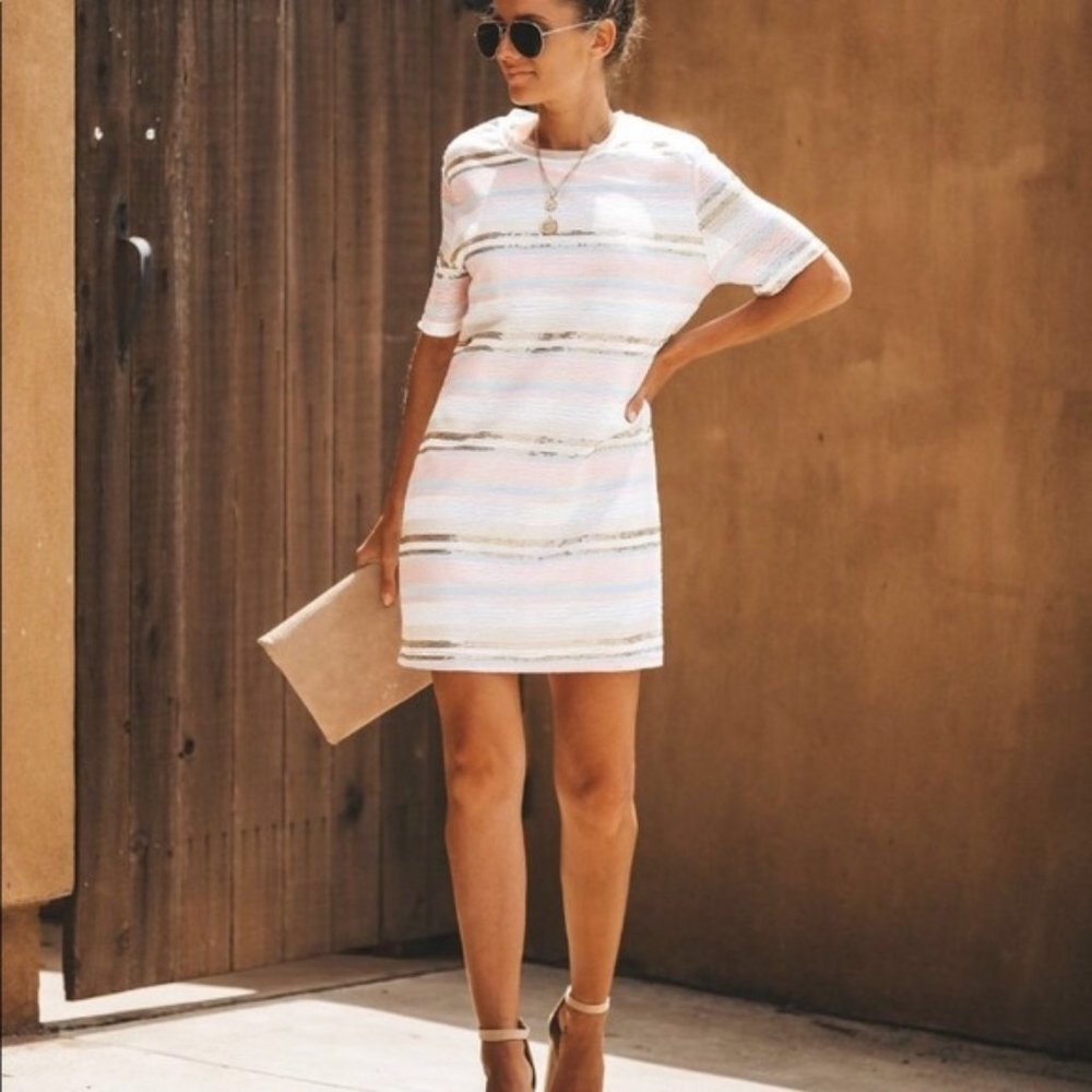 You're Gonna Shine Sequin Shift Dress (Like New)